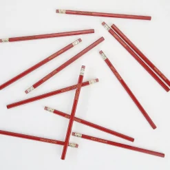 #2 Red Personalized Hardwood Pencils