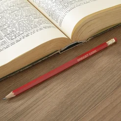 #2 Red Personalized Hardwood Pencils