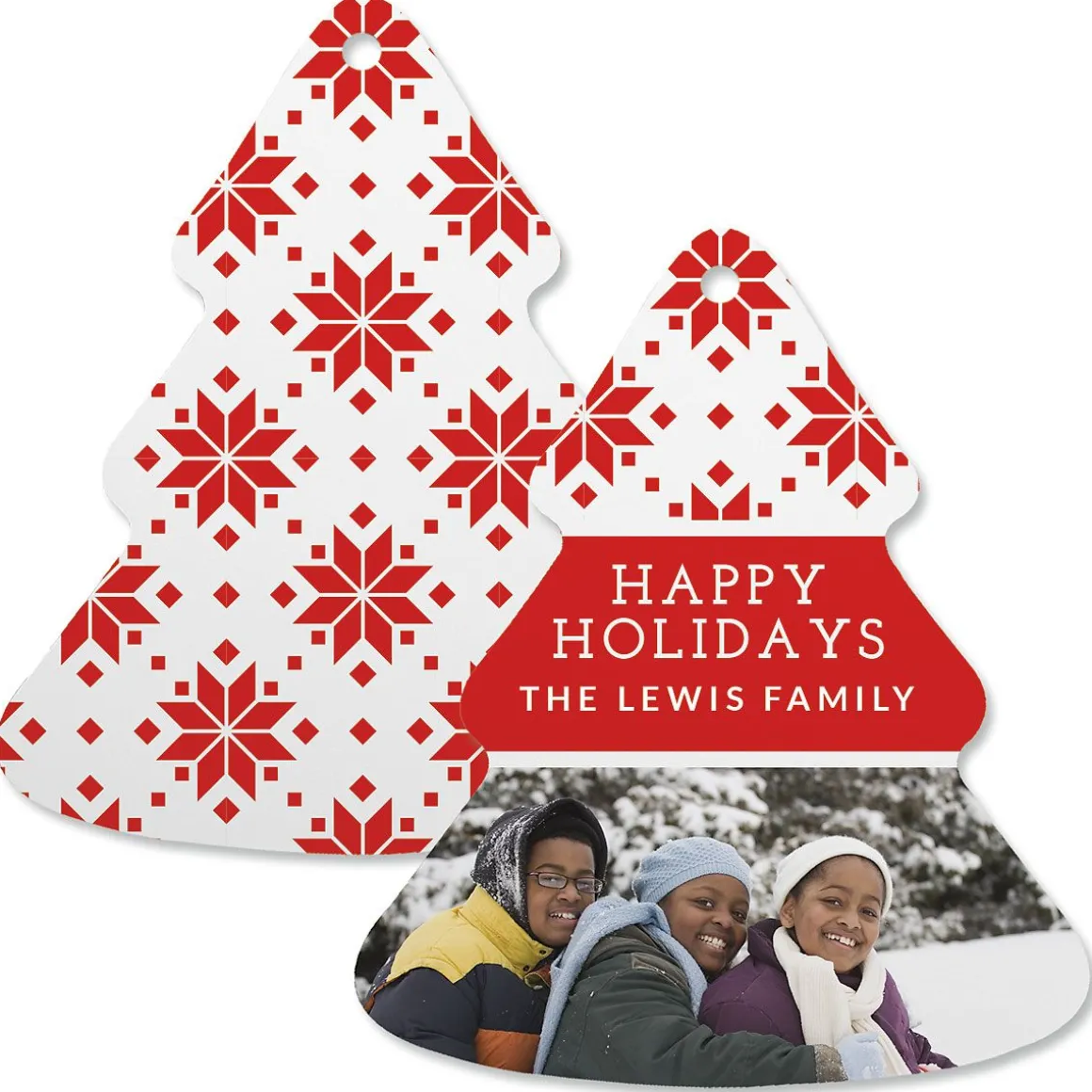 Red Sweater Photo Ornament – Tree