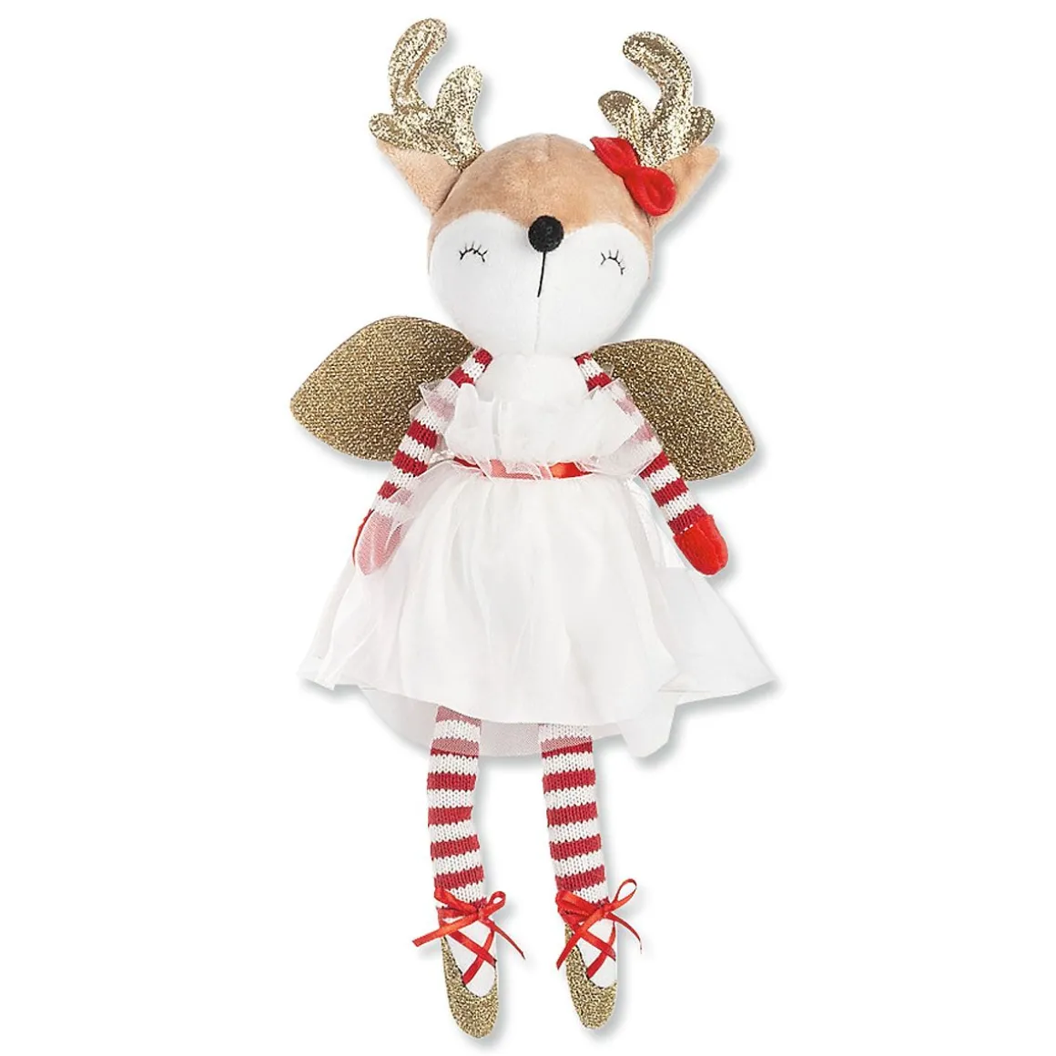 Red/White Reindeer Fairy Shelf Sitter