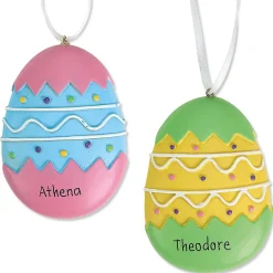 Resin Easter Egg Personalized Ornaments