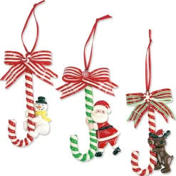 Resin Santa & Friends Ornaments