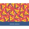 Retro Red Pizza Note Cards