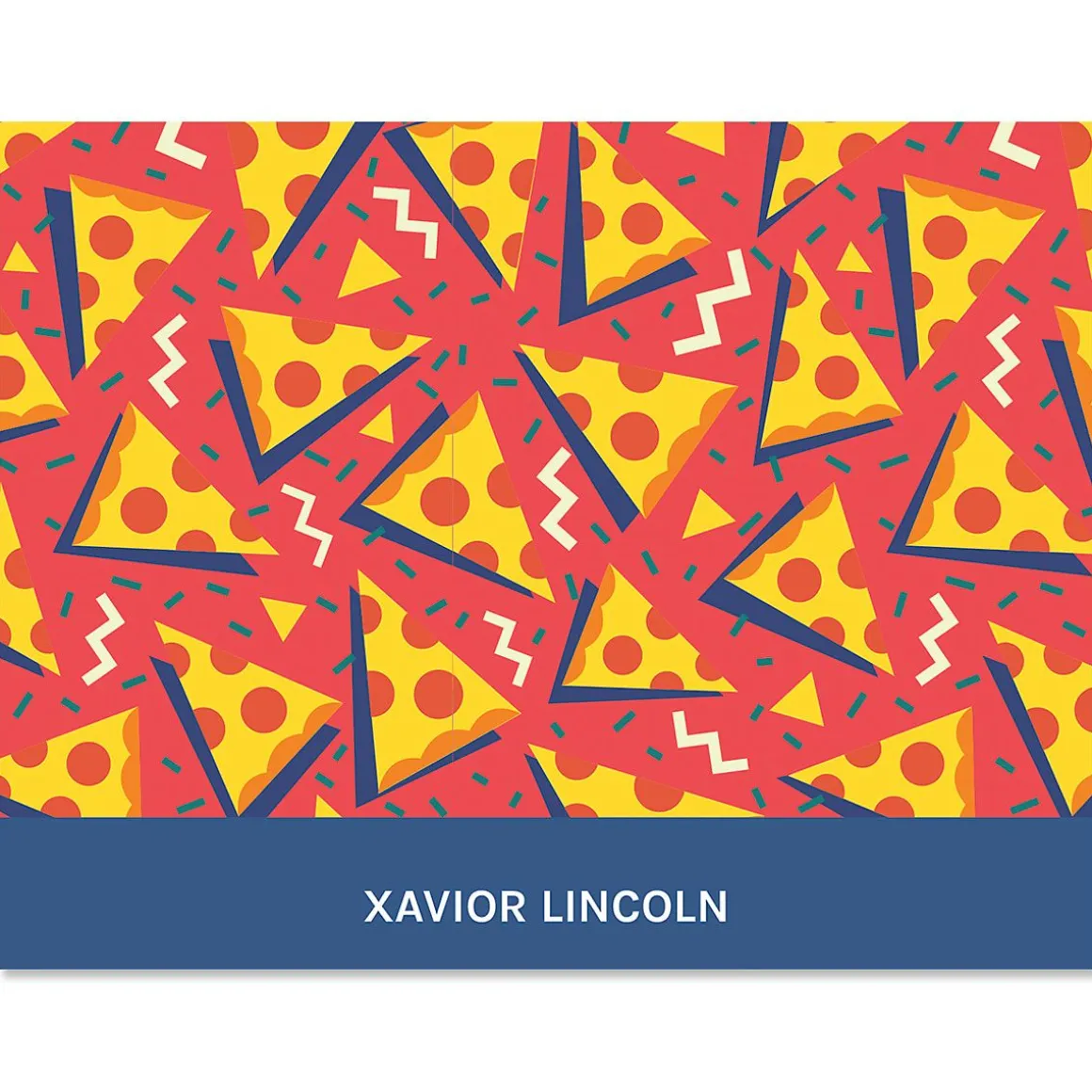Retro Red Pizza Note Cards