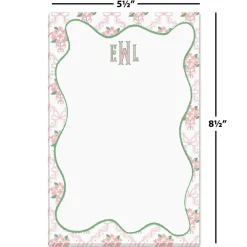 Ribbon Quatrefoil Personalized Notepads