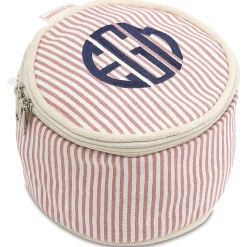 Rose Tan Personalized Stripes Circle Case