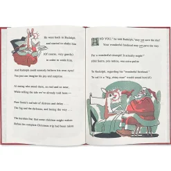 Rudolph The Red-Nosed Reindeer Personalized Leather-Bound Book