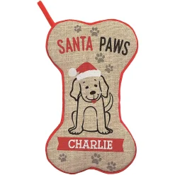 Santa Paws Personalized Christmas Stocking