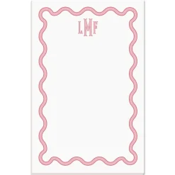 Scalloped Monogram Notepads