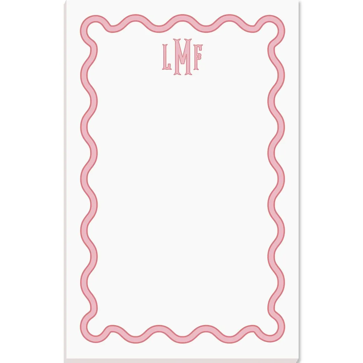 Scalloped Monogram Notepads