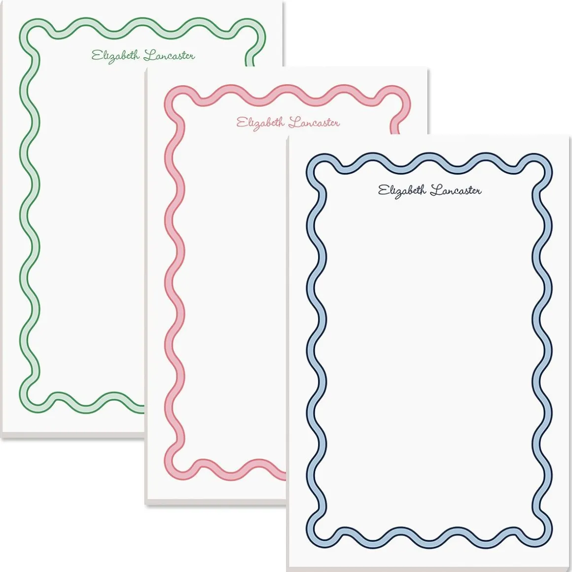 Scalloped Personalized Notepads