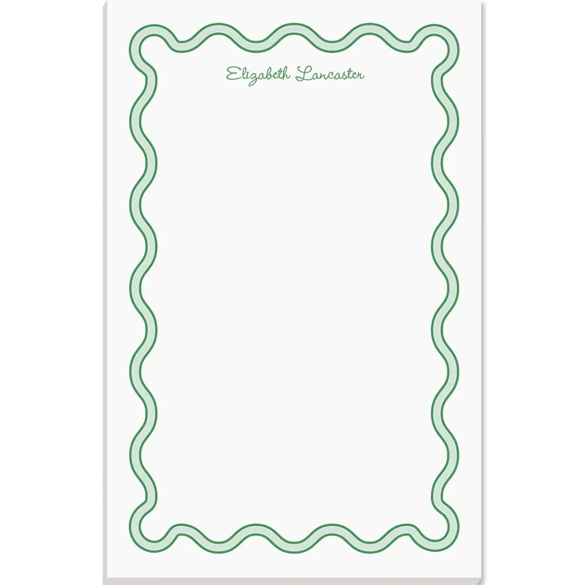 Scalloped Personalized Notepads