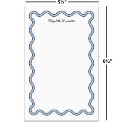 Scalloped Personalized Notepads