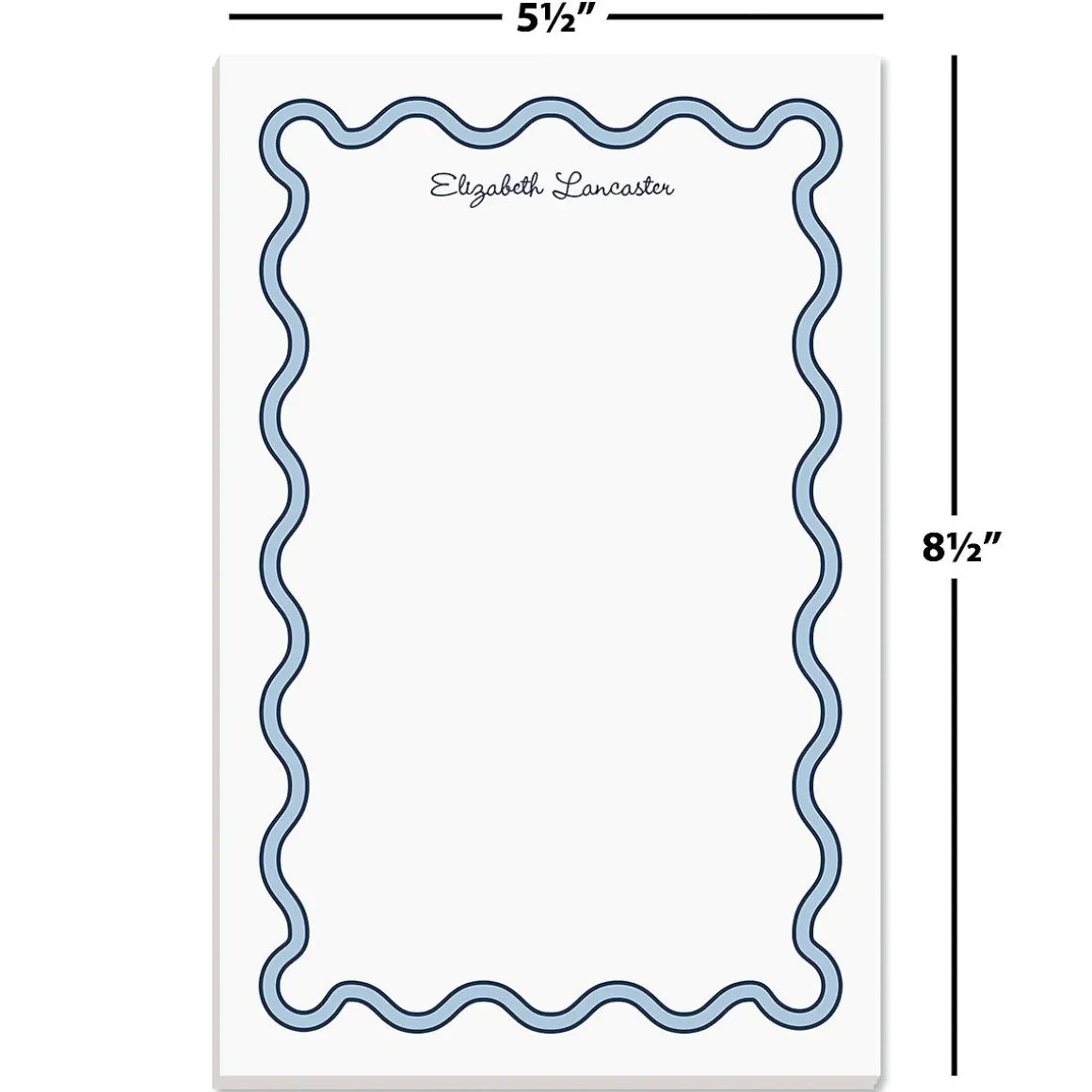 Scalloped Personalized Notepads