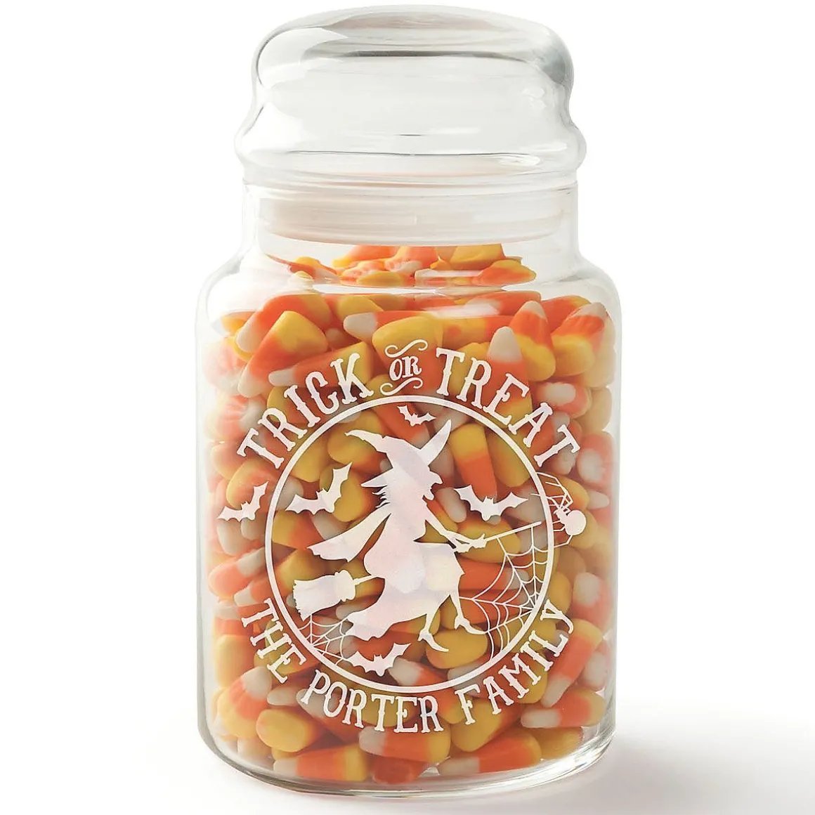 Scary Witch Personalized Treat Jar