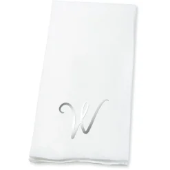Script Initial Foil Stamped Disposable Hand Towels