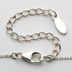 Script Lowercase Name Sterling Silver Necklace