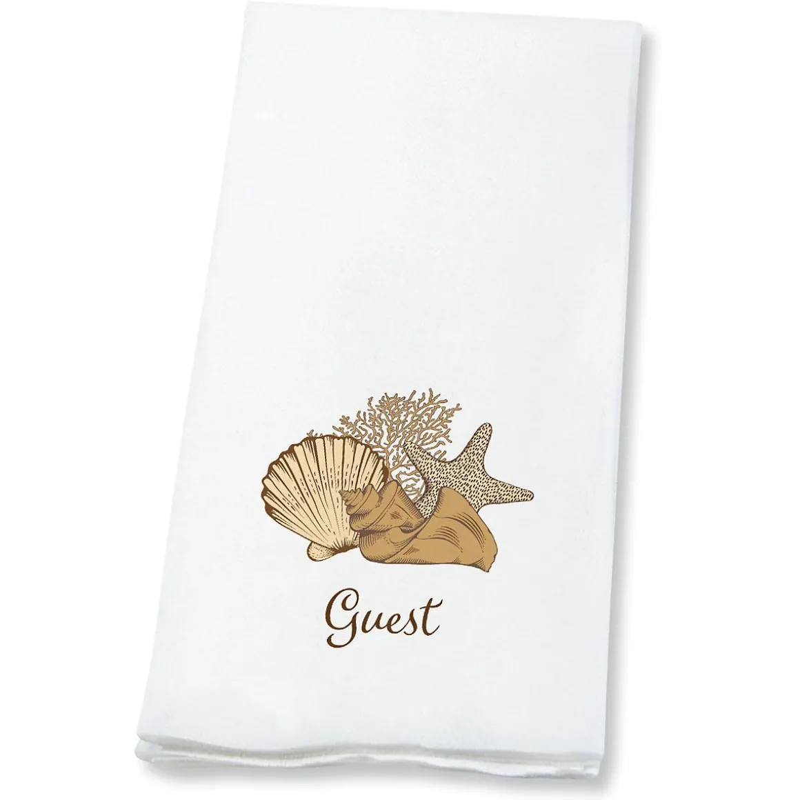 Seashells Disposable Hand Towels