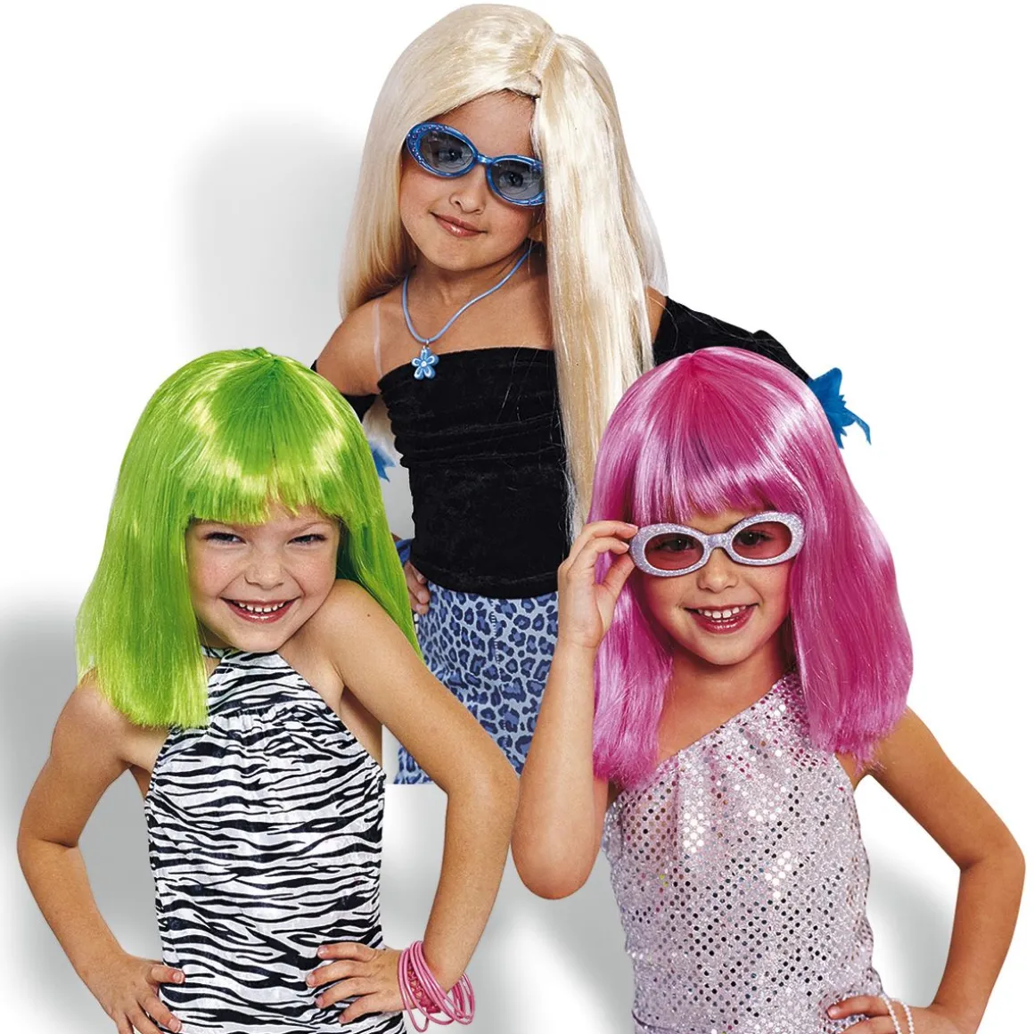 Set of 3 Diva Wigs