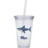 Shark Acrylic Personalized Beverage Cup