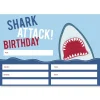 Shark Attack Birthday Fill In The Blank Invitations