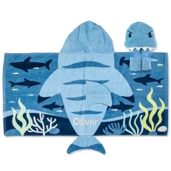 Shark Personalized Hooded Towel by Stephen Joseph®