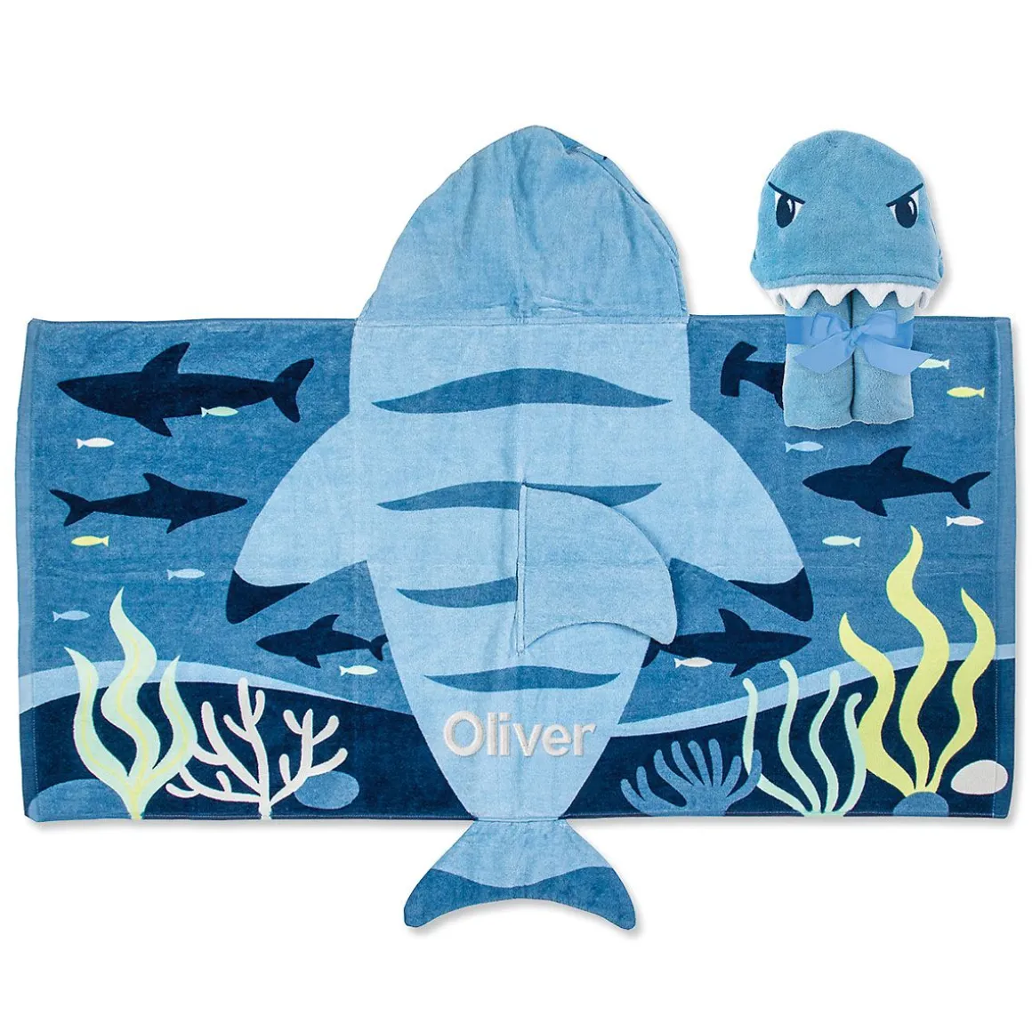 Shark Personalized Hooded Towel by Stephen Joseph®