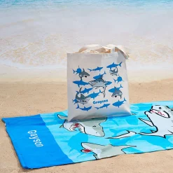 Sharks Personalized Canvas Tote