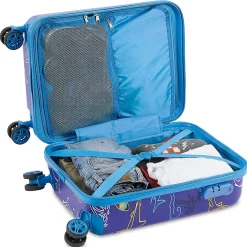 Sharks Personalized Hard Shell Rolling Luggage for Kids