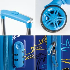 Sharks Personalized Hard Shell Rolling Luggage for Kids