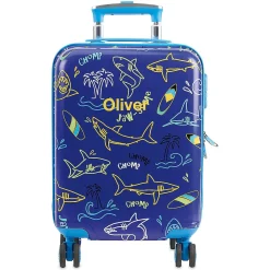 Sharks Personalized Hard Shell Rolling Luggage for Kids