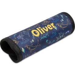 Sharks Personalized Luggage Handle Wrap