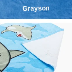 Sharks Personalized Towel