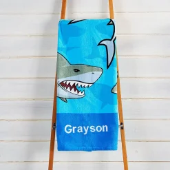 Sharks Personalized Towel
