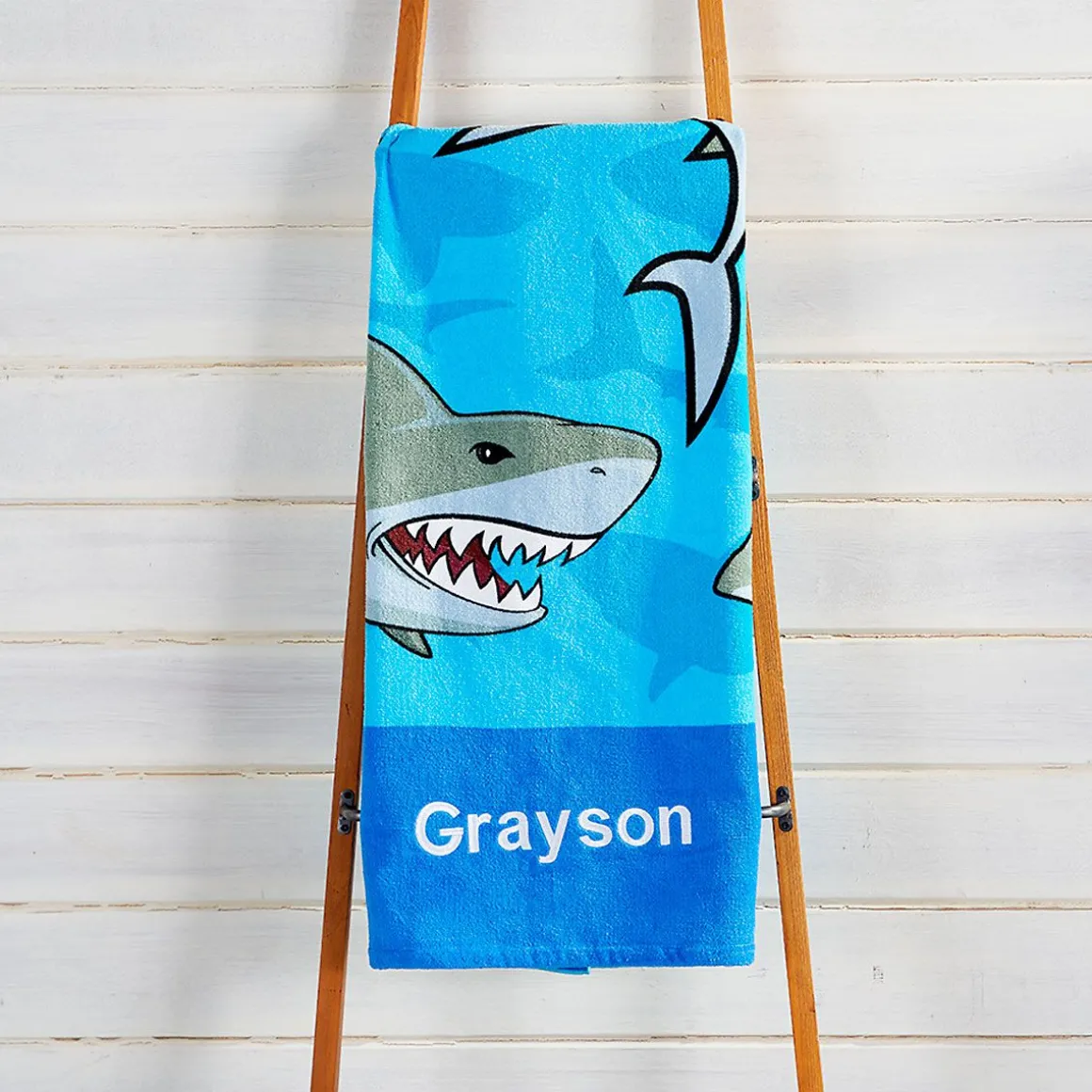 Sharks Personalized Towel