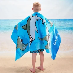 Sharks Personalized Towel