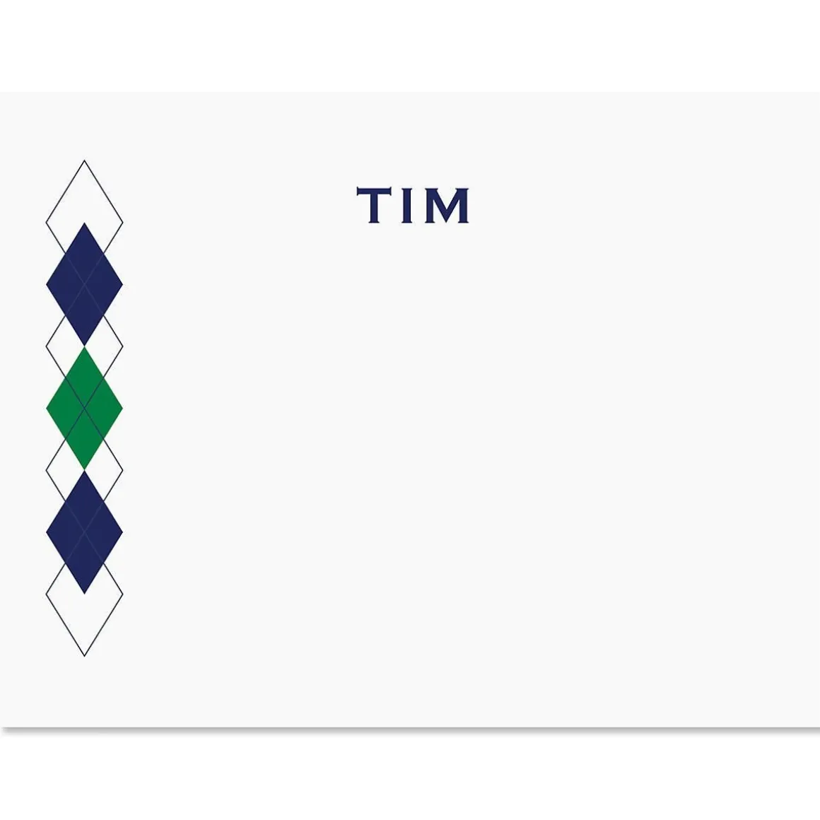 Side Diamond Note Cards