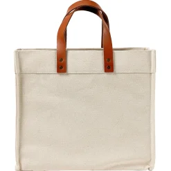 Signature Canvas Tote with Initial Line