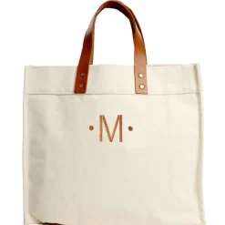 Signature Monogrammed Canvas Tote