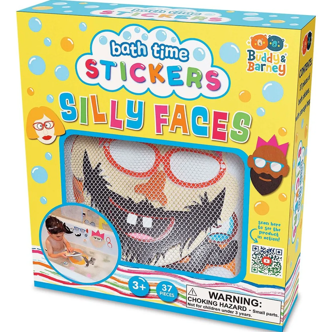 Silly Faces Bath Stickers