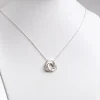 Silver Interlocking Rings Personalized Necklace