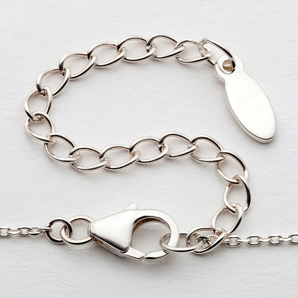 Silver Interlocking Rings Personalized Necklace
