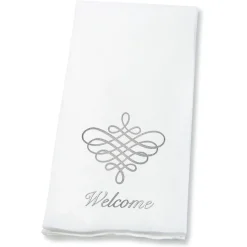 Silver Scroll Disposable Hand Towels