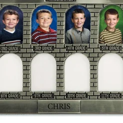 Silver Tone Personalized Schoolhouse Frame