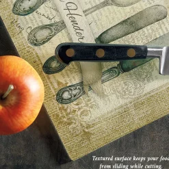 Silverware Personalized Glass Cutting Board
