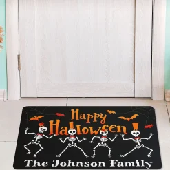 Skeleton Personalized Doormat