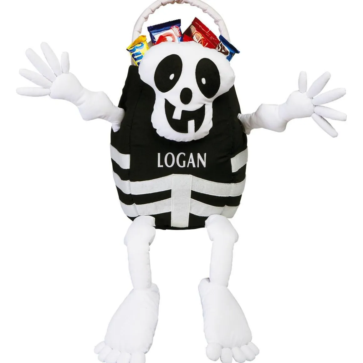 Skeleton Personalized Halloween Treat Bag