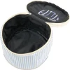 Sky Blue Personalized Stripes Circle Case