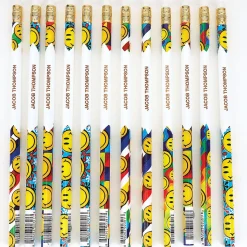 #2 Smiley Faces Personalized Hardwood Pencils