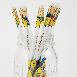 #2 Smiley Faces Personalized Hardwood Pencils